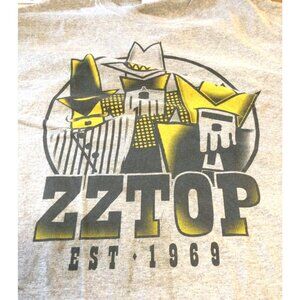 ZZ Top - Tres Hombres Tour Men's XL Xtra Large Gray  T-Shirt